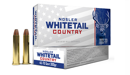 Nosler, Whitetail Country, 45-70 Government, 300 Grain, 20 Round Box