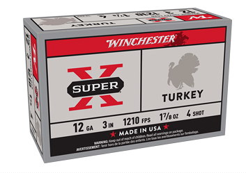 Winchester Ammunition, Super-X, 12 Gauge, 3", #4, 1.875 oz., Shotshell, 10 Round Box