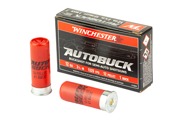 Winchester Ammunition, Super-X, 12 Gauge 2.75", 1 Buck, Buckshot, 5 Round Box
