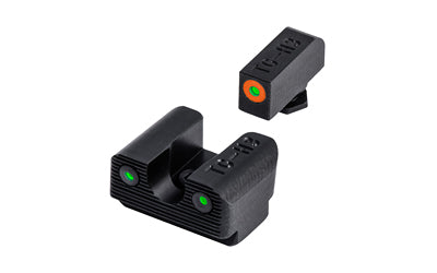 TRUGLO Tritium Pro Sight Set Fits Glock 42/43/43X Green Tritium Orange Ring on Front Sight