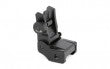 UTG Sight Flip-Up Rear Sight Low Profile Fits Picatinny with Dual Aiming Aperture Black Finish