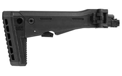 Leapers Inc - UTG Side Folding Stock Fits Most Stamped AK Variants with Standard Straight Tang Receivers Matte Finish Black Adjustable 5-Position Length of Pull