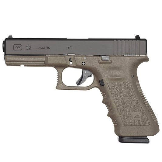 Glock 22 Gen3 .40S&W 4.49" 10rd Pistol, OD Green - Camfour Exclusive