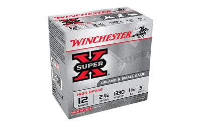 Winchester Ammunition, Super-X Upland, 12 Gauge 2.75", #5 Shot, 1 1/4 oz, Shotshell, 25 Round Box