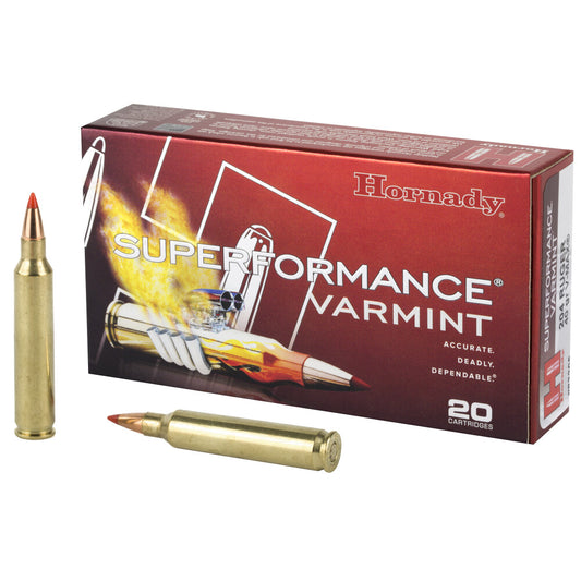 Hornady Superformance Varmint .204 Ruger Ammunition 20 Rounds V-MAX 40 Grain