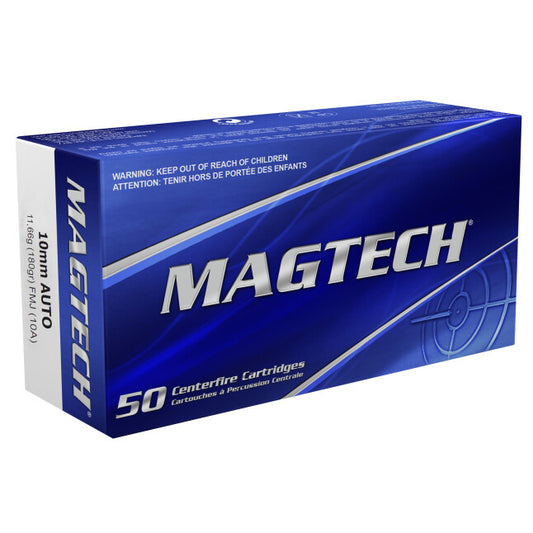 Magtech 10mm Auto Ammunition 50 Rounds FMJ 180 Grains