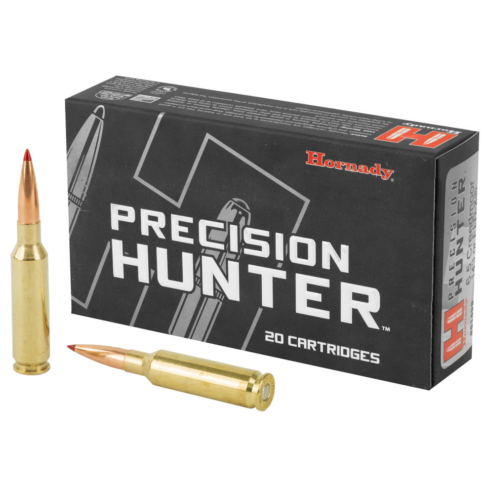 Hornady Precision Hunter 6.5 Creedmoor Ammunition 20 Rounds ELD-X 143 Grains