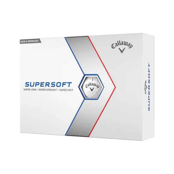 CALLAWAY SUPERSOFT WHITE GOLF BALLS 2023 (1 DOZEN)