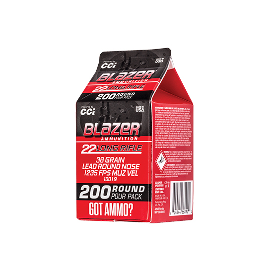 CCI BLAZER 22 LR Ammo 38 Grain LRN 200rds -10019