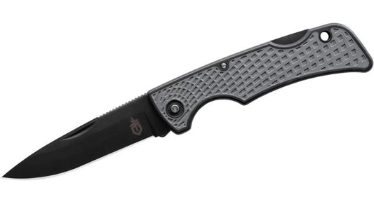 Gerber US1 Folding Knife 2.6" Black Blade, GFN Handles with Rubber Overmold, Lockback