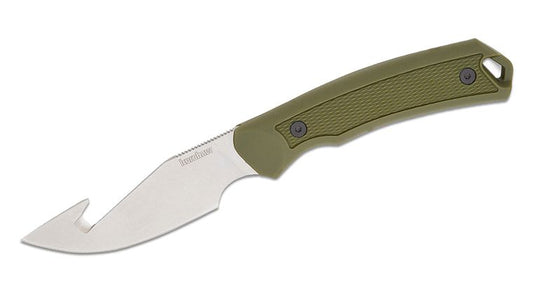 Kershaw Deschutes Skinner Fixed Blade Knife 3.9in Stonewashed Guthook