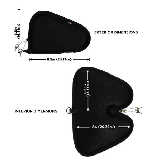 Allen Company 8" Lockable Handgun Case, Black