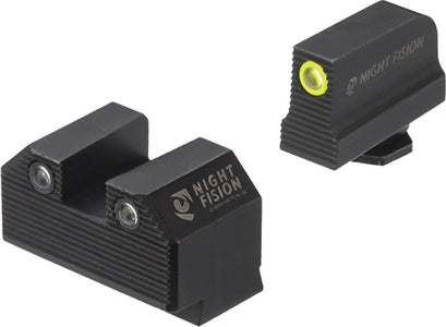 Night Fision Optics Ready Stealth Tritium Night Sights for Glock 42/43/43x Yellow/Black