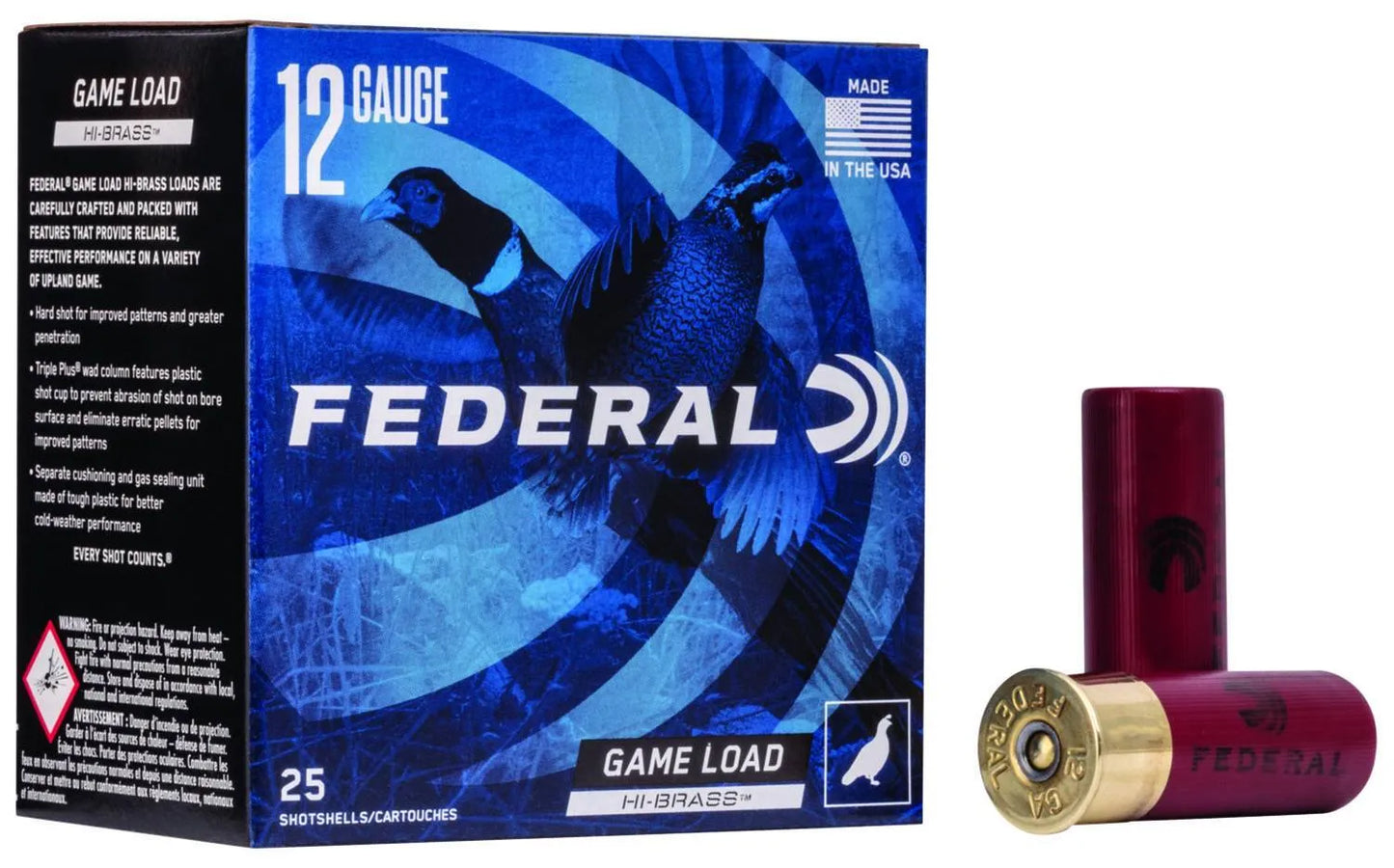 Federal Game-Shok 12 Gauge 2.75" 1 1/4oz. #5 Shot 25 Rounds