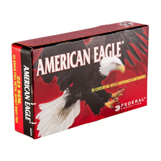 FEDERAL - 223 Remington 55gr Full Metal Jacket BT 20/Box