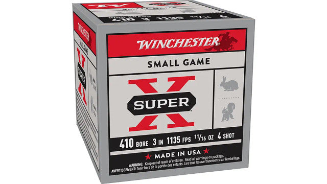 Winchester Super-X 410 Gauge 3" 11/16oz. #4 Shot