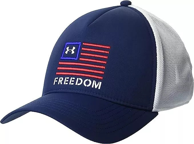 Under Armour Freedom Trucker Cap Academy Blue Mens One Size 1351640 409