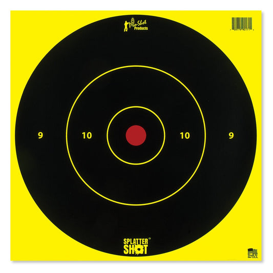 Pro-Shot Products, Splatter Shot, 12" Bullseye, Paper Target, 5 Pack, Black/Green