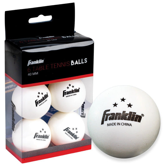 40mm (3) Star White Table Tennis Balls